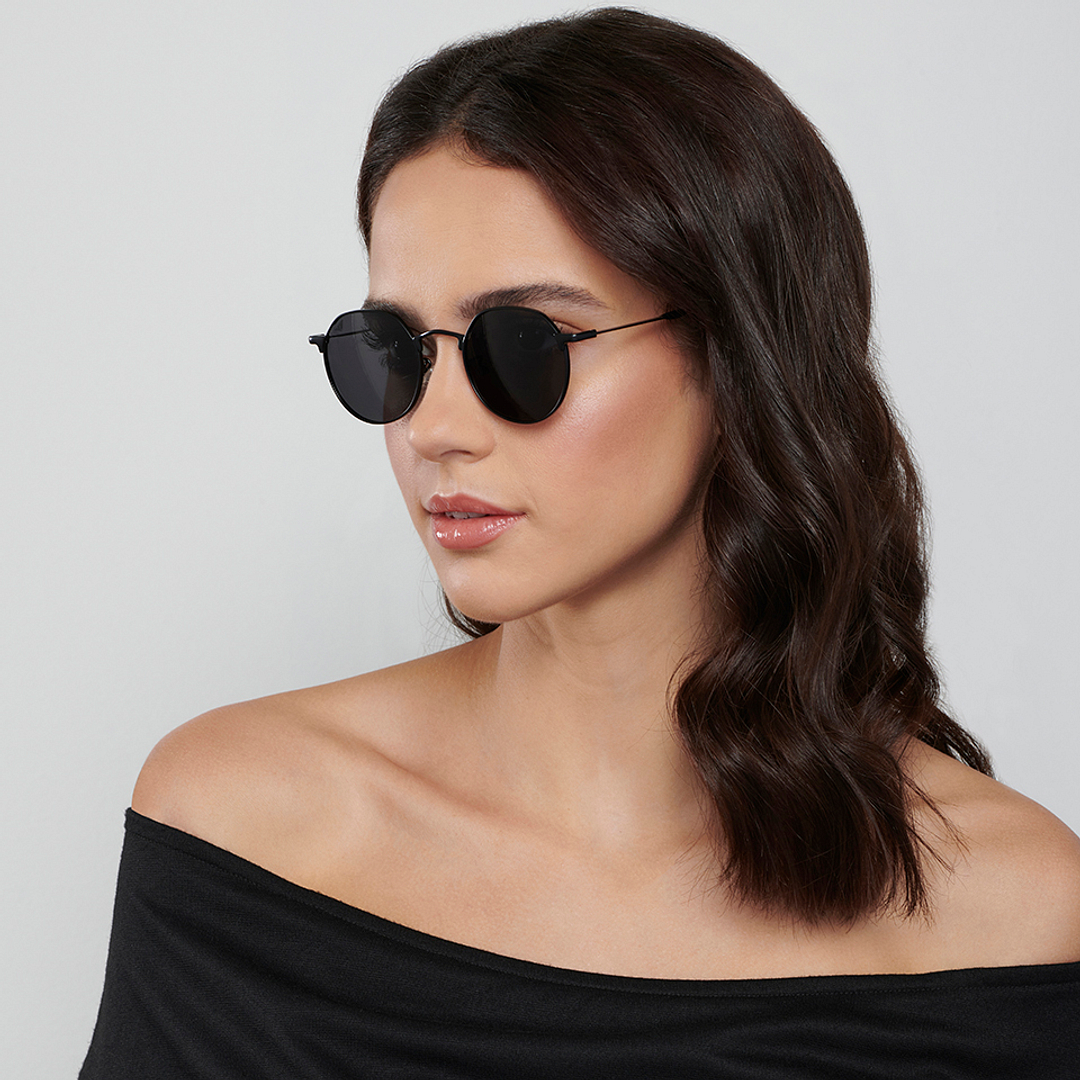 Vincent Chase Online Black Full Rim Round left side