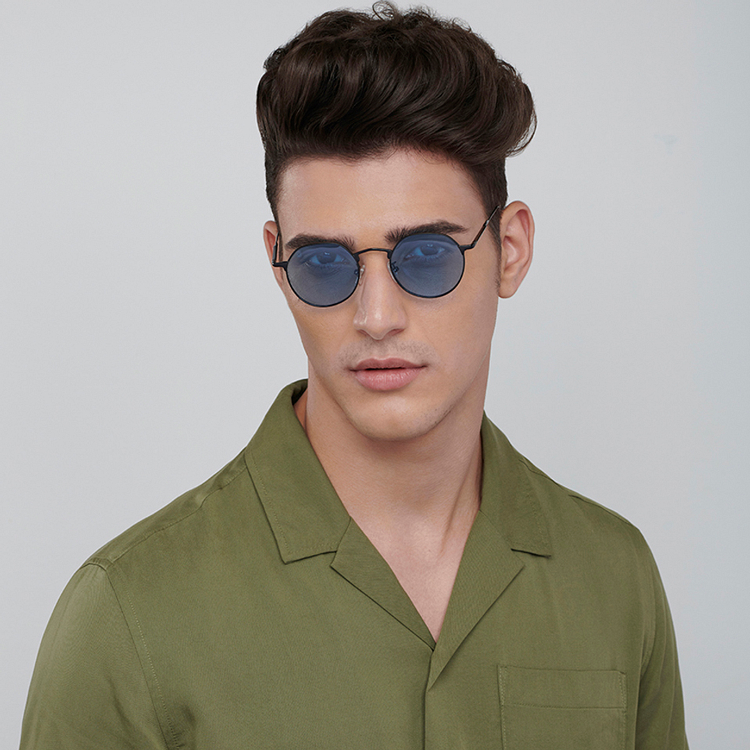 Vincent Chase Online Black Full Rim Round left side