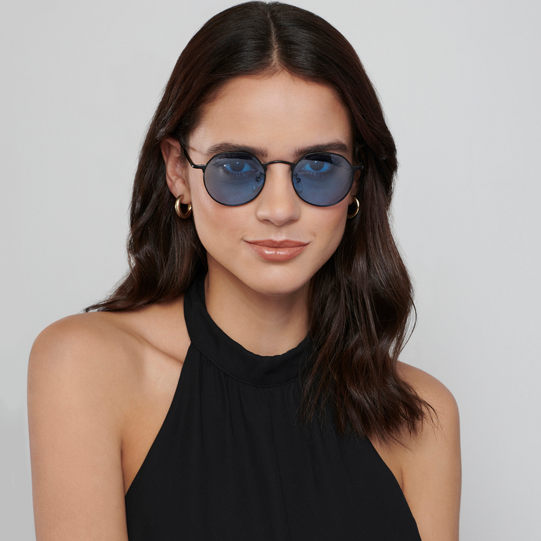 Vincent Chase Online Black Full Rim Round left side