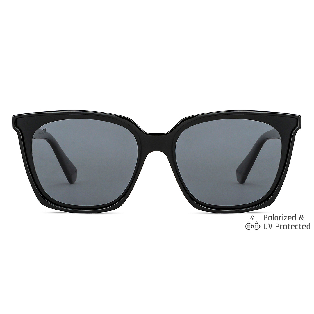 Vincent Chase Polarized Black Full Rim Square right side