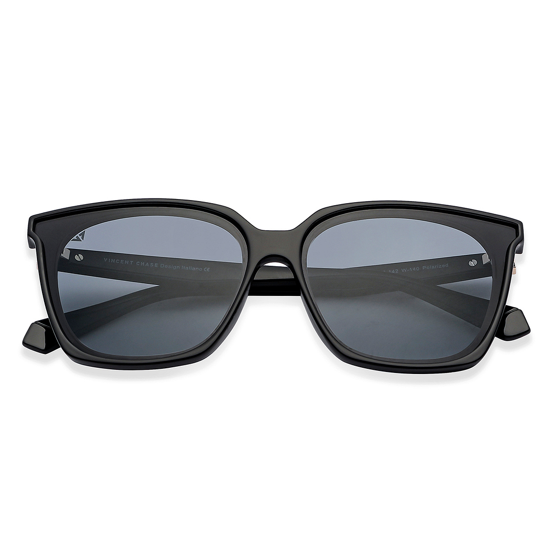 Vincent Chase Polarized Black Full Rim Square right side