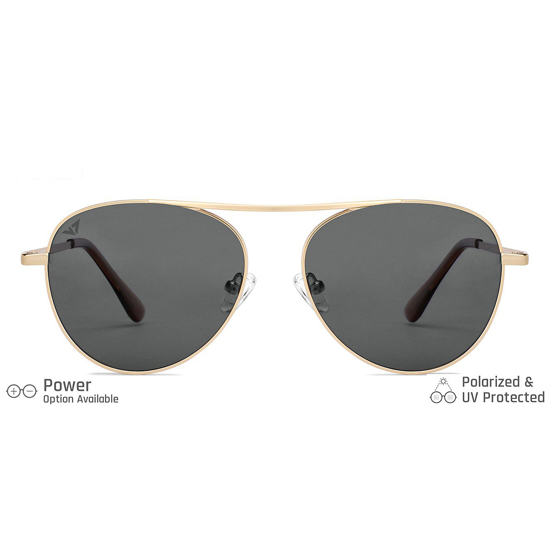 Vincent Chase Online Gold Full Rim Aviator left side