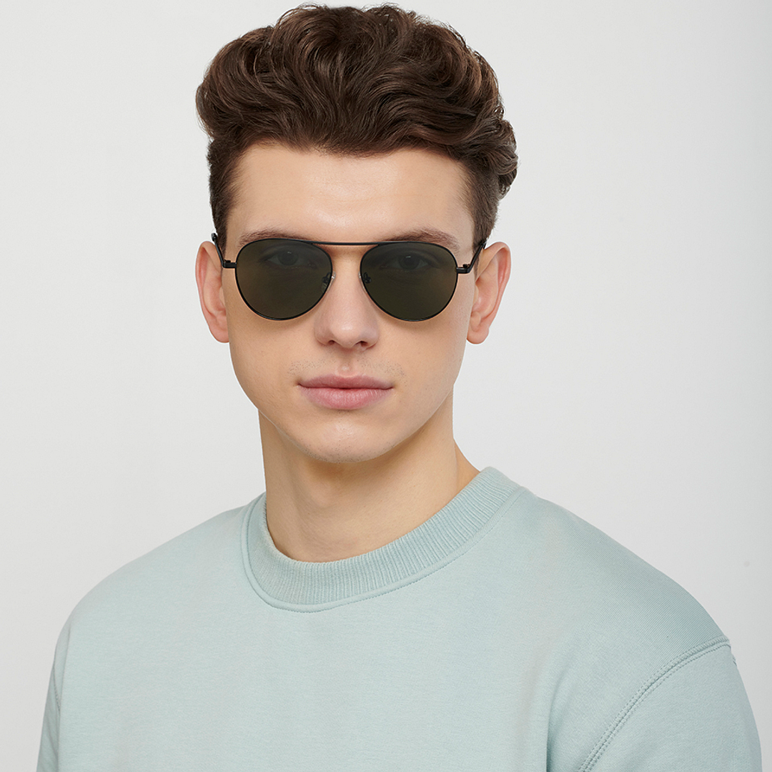 Vincent Chase Online Black Full Rim Aviator right side