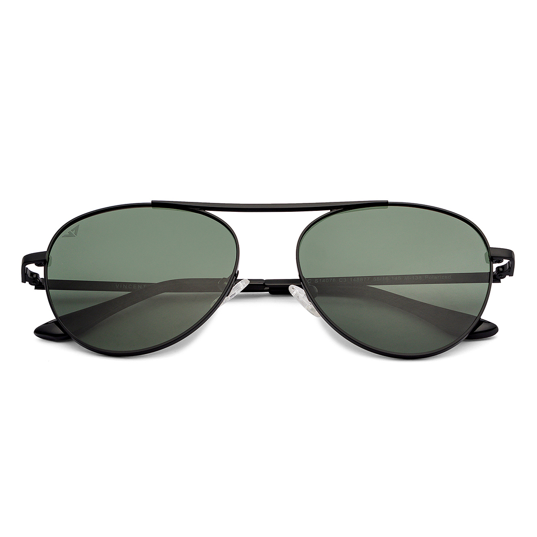 Vincent Chase Online Black Full Rim Aviator left side