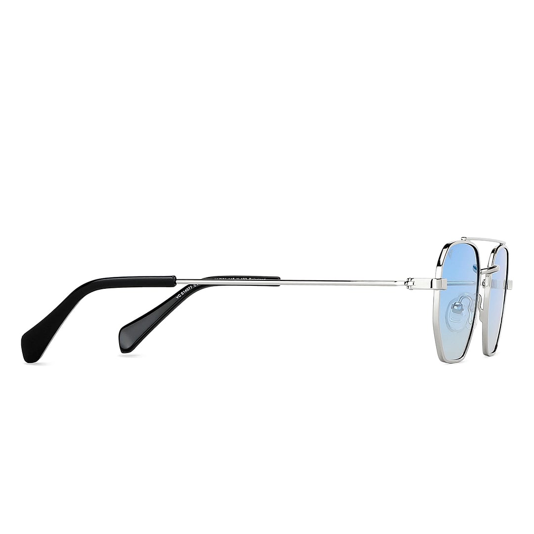 Vincent Chase Polarized Silver Full Rim Geometric right side
