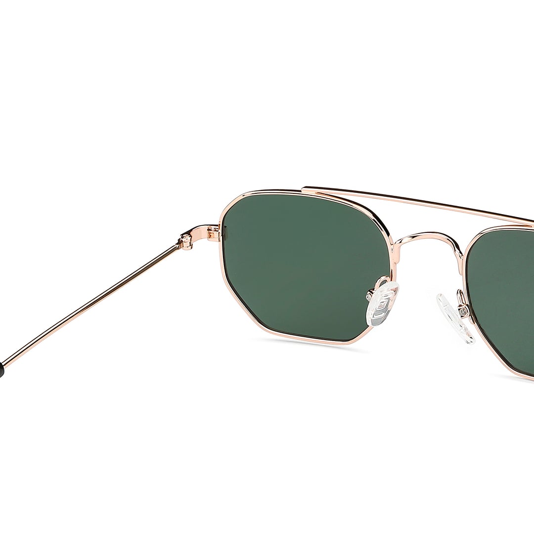 Vincent Chase Polarized Gold Full Rim Geometric left side