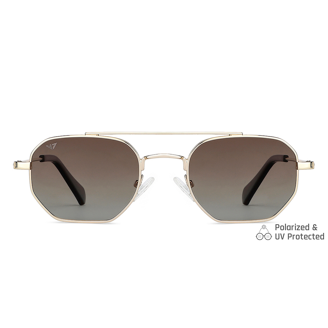 Vincent Chase Online Gold Full Rim Geometric left side