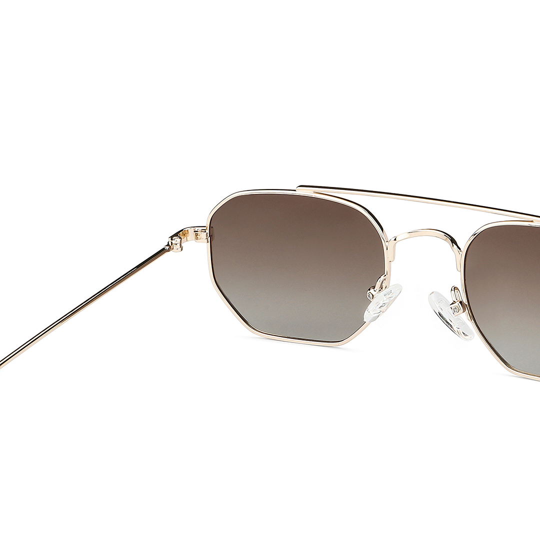 Vincent Chase Online Gold Full Rim Geometric left side