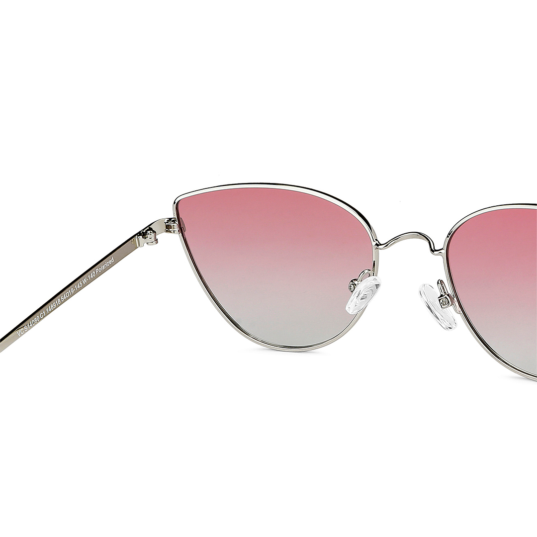 Vincent Chase Online Silver Full Rim Cat Eye right side