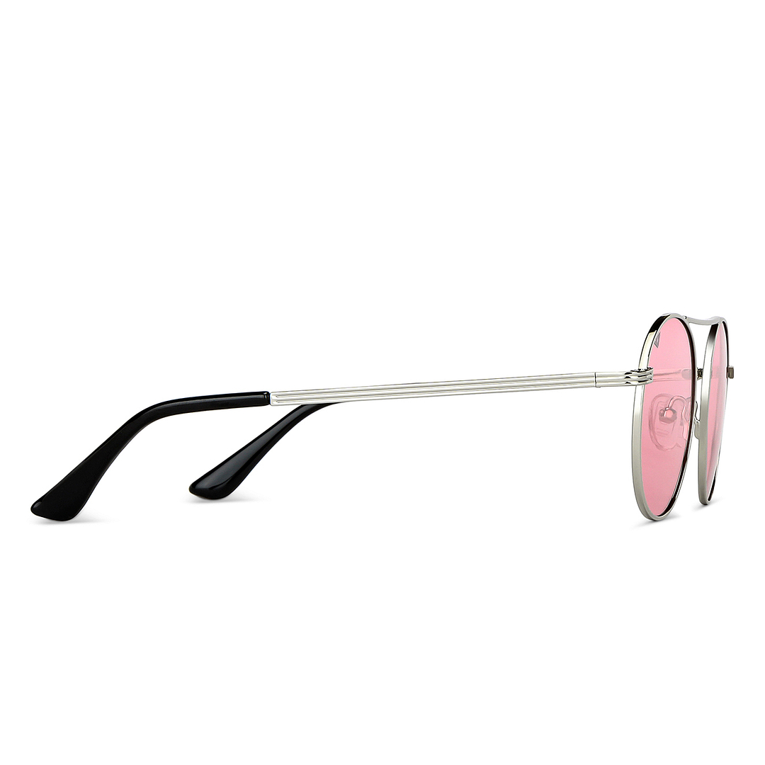 Vincent Chase Online Silver Full Rim Round left side