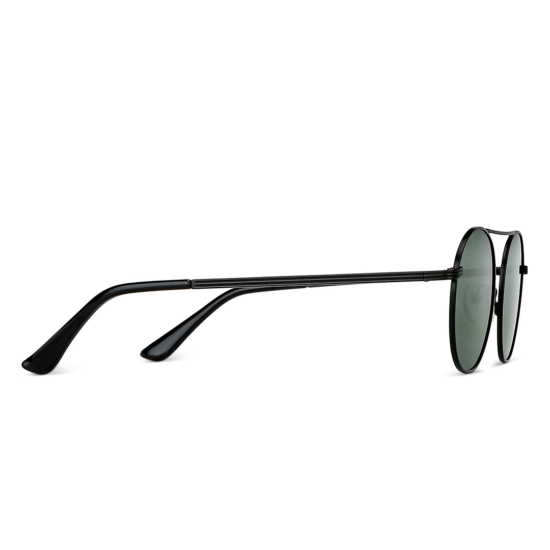 Vincent Chase Polarized Black Full Rim Round left side
