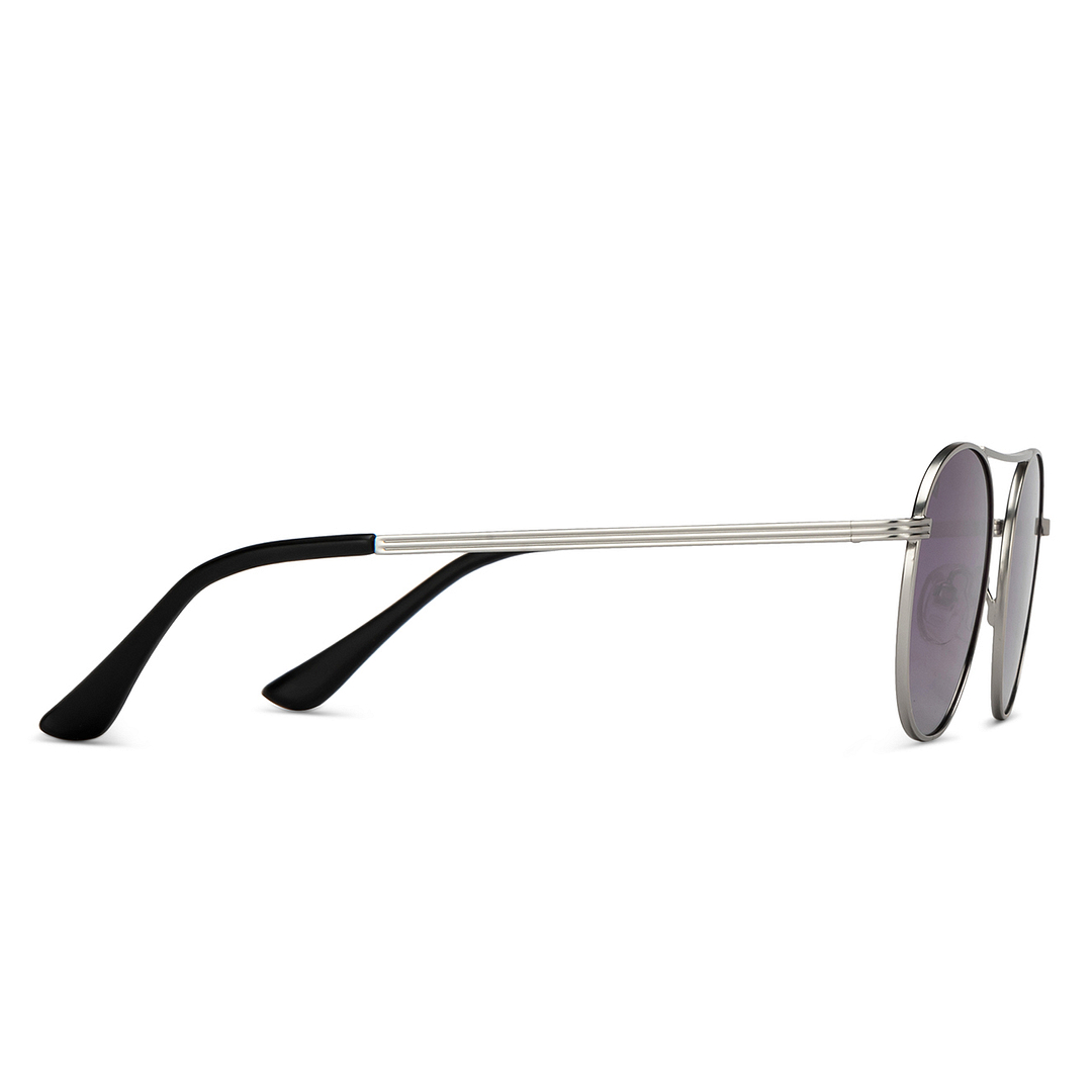 Vincent Chase Online Silver Full Rim Round left side