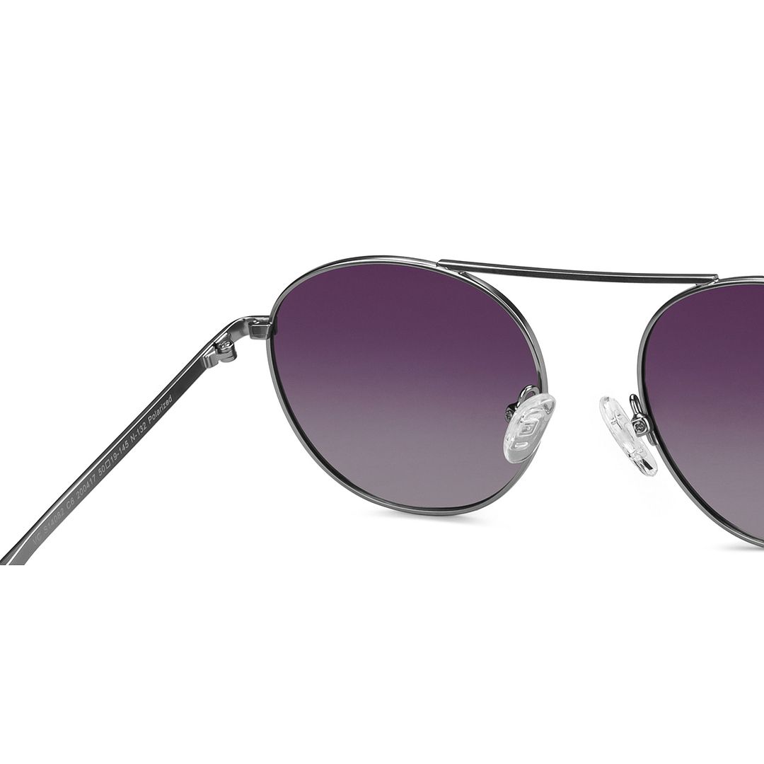 Vincent Chase Online Silver Full Rim Round right side
