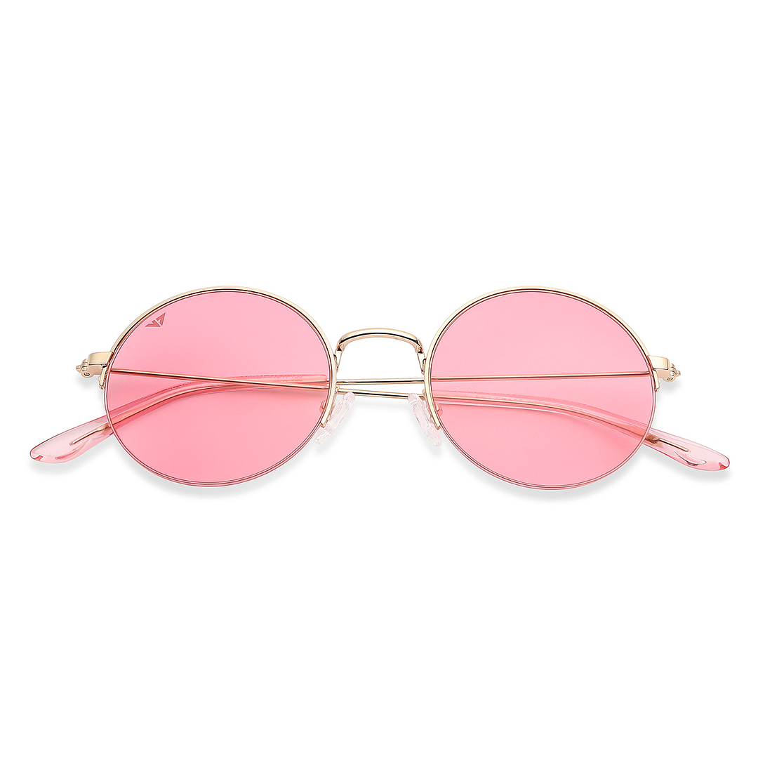 Vincent Chase Online Gold Half Rim Round left side