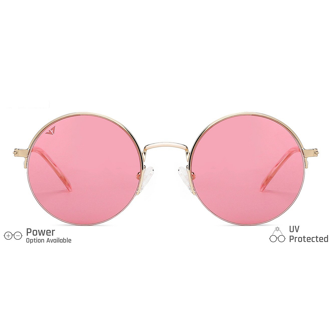 Vincent Chase Online Gold Half Rim Round left side