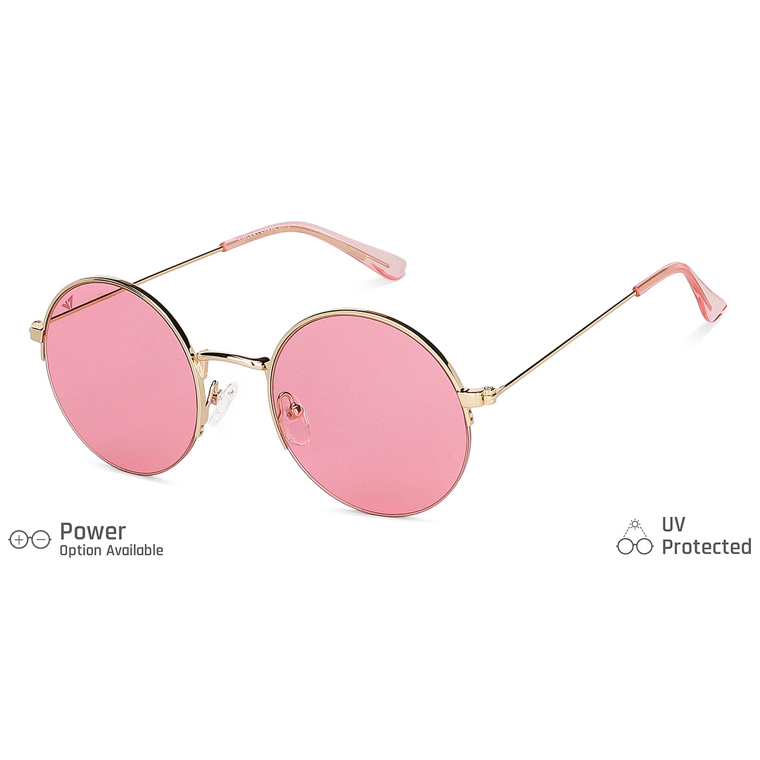 Vincent Chase Online Gold Half Rim Round right side