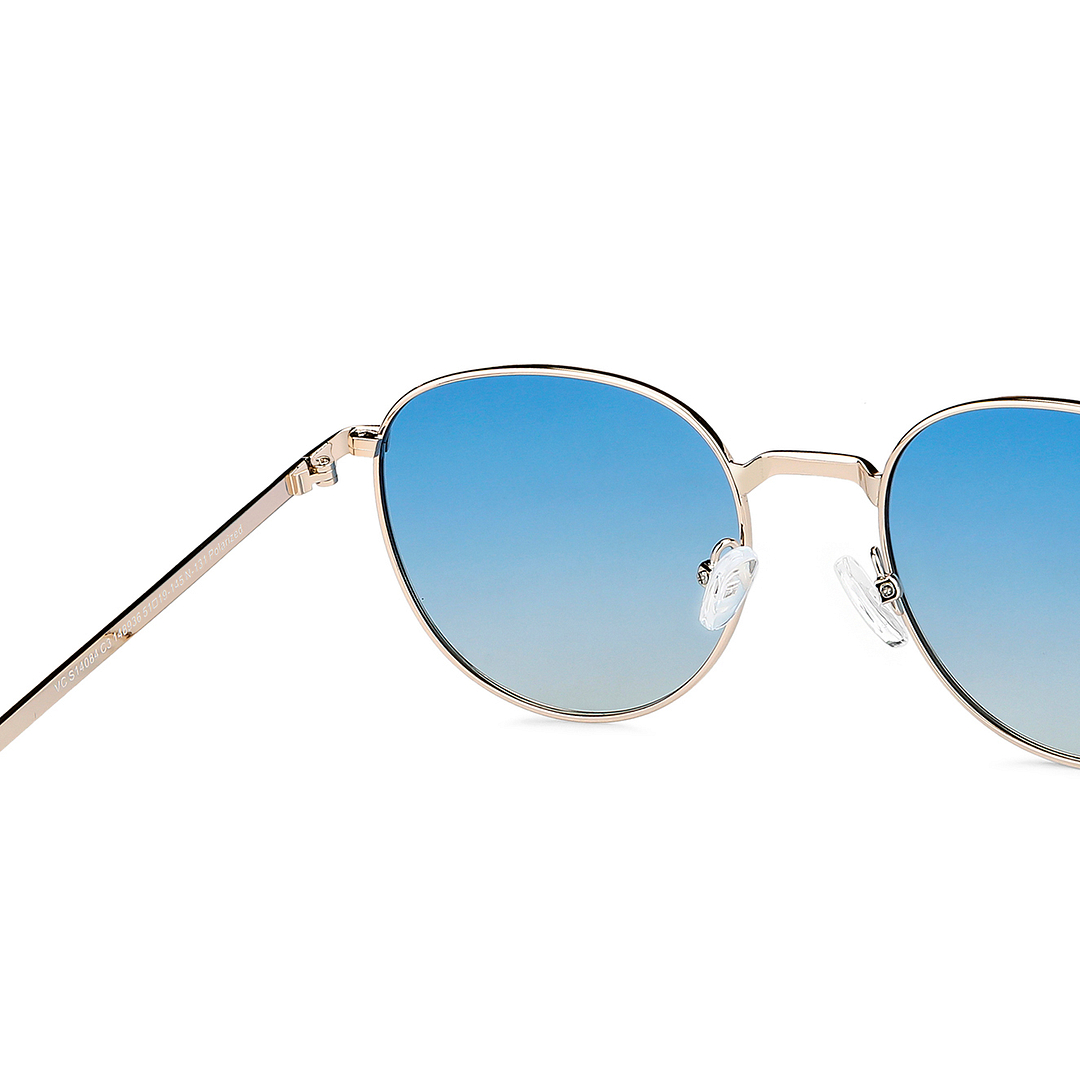 Vincent Chase Polarized Gold Full Rim Round right side