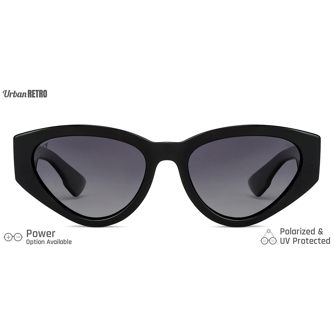 Vincent Chase Online Black Full Rim Cat Eye left side