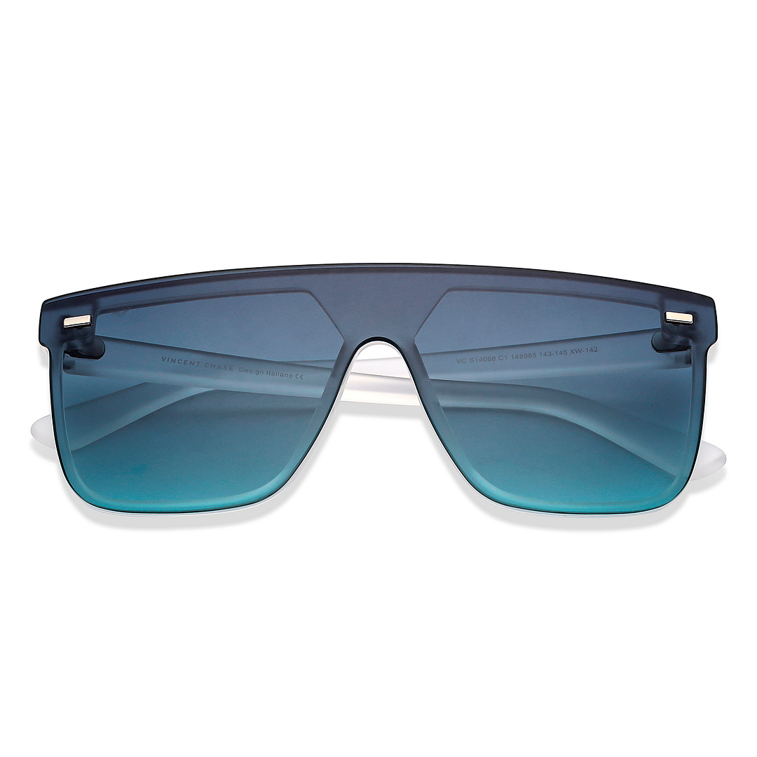 Vincent Chase Blue Full Rim Square left side