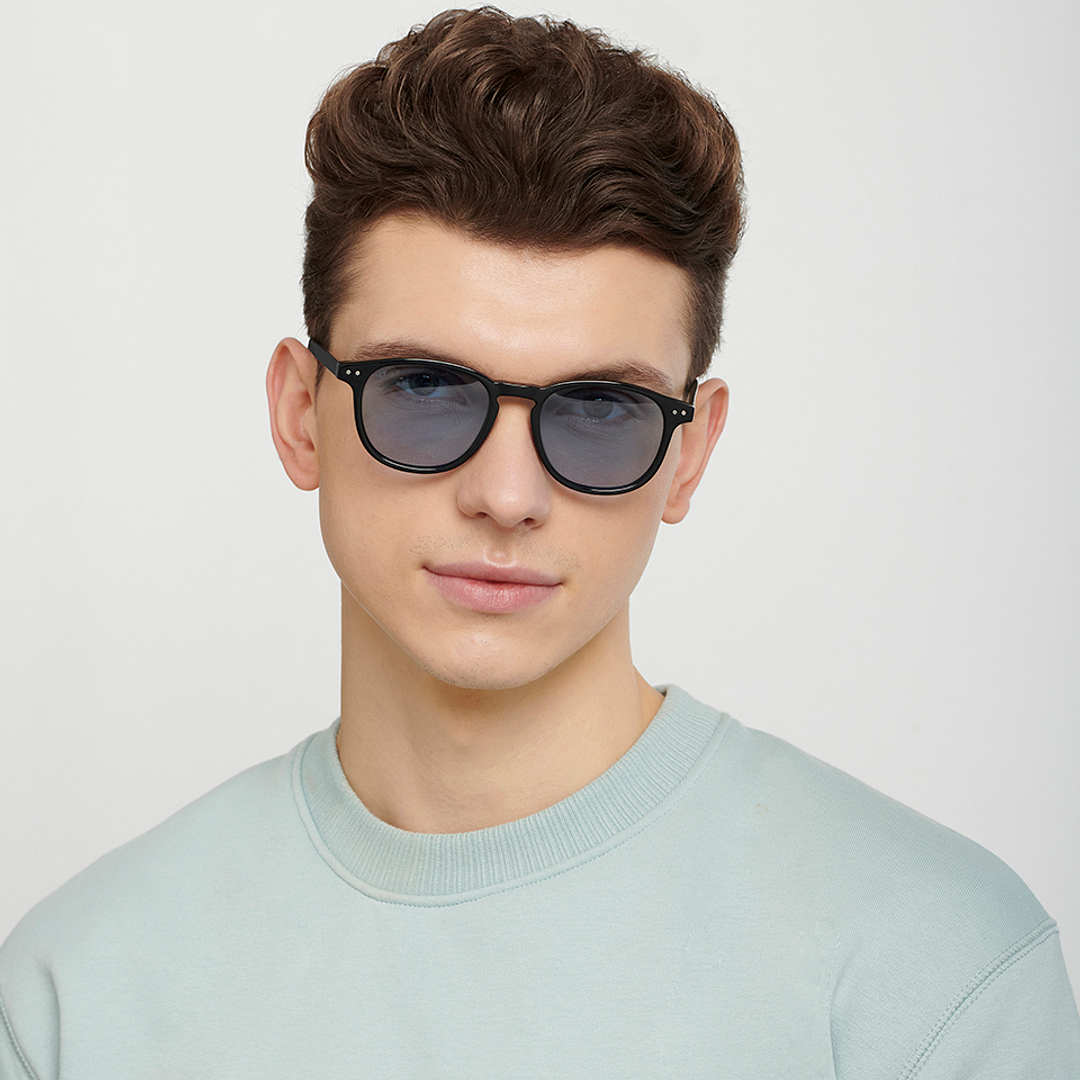 Vincent Chase Online Black Full Rim Round left side