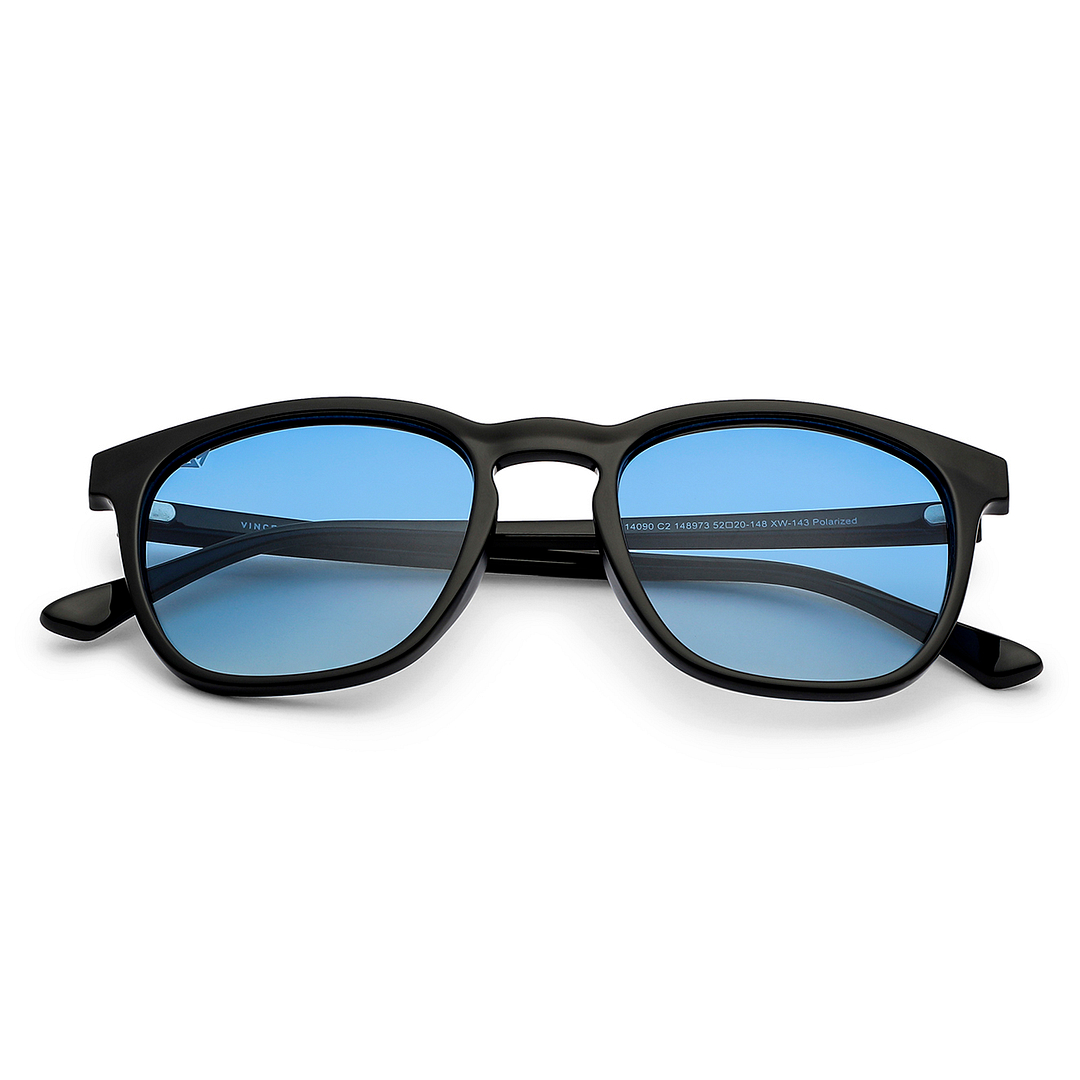 Vincent Chase Polarized Black Full Rim Square left side