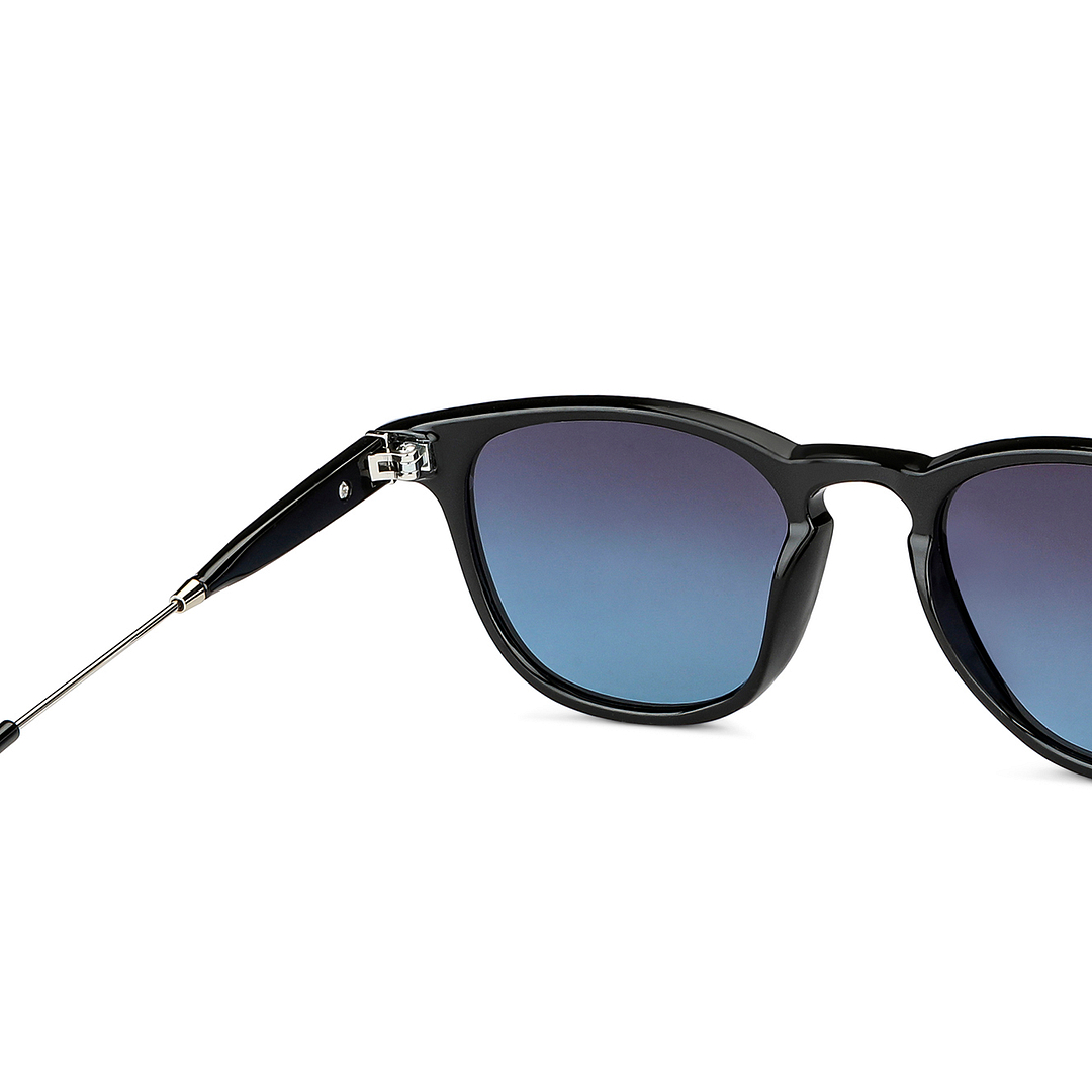 Vincent Chase Polarized Black Full Rim Round right side