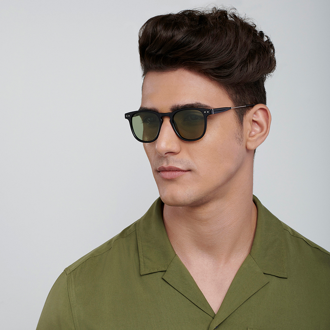 Vincent Chase Online Black Full Rim Round left side