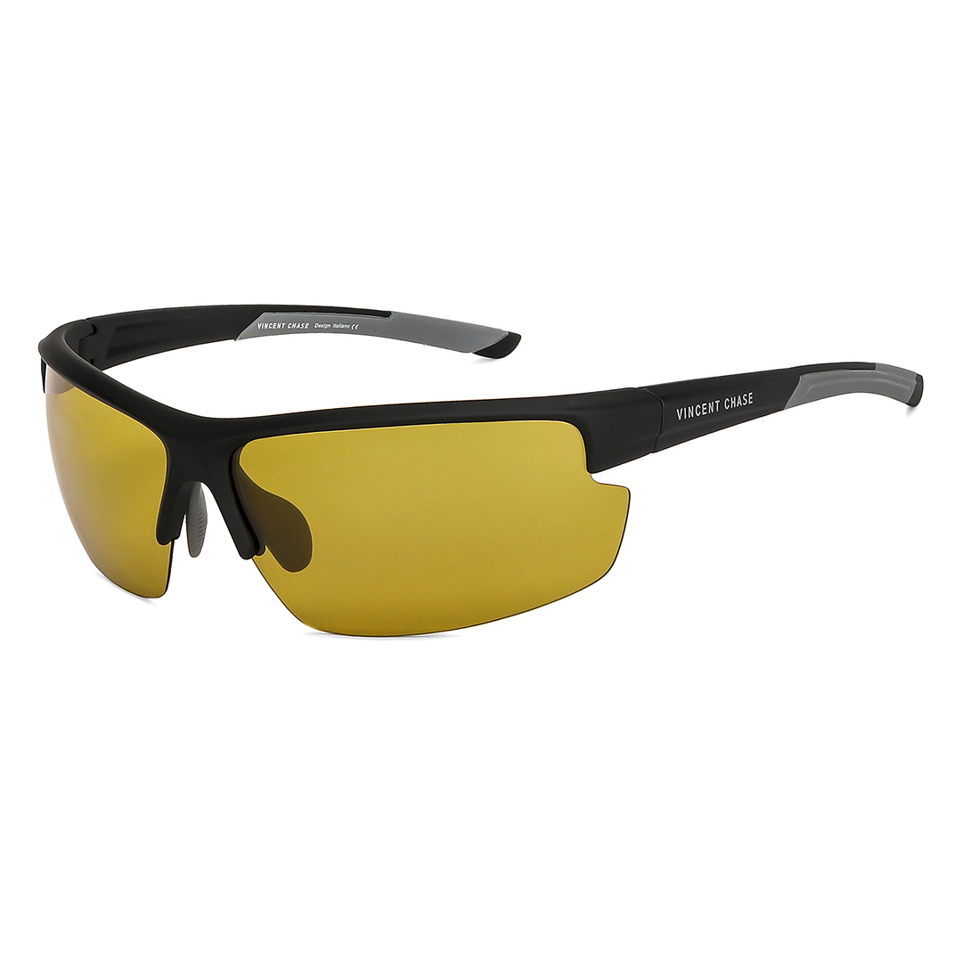 Vincent Chase Online Black Half Rim Square left side