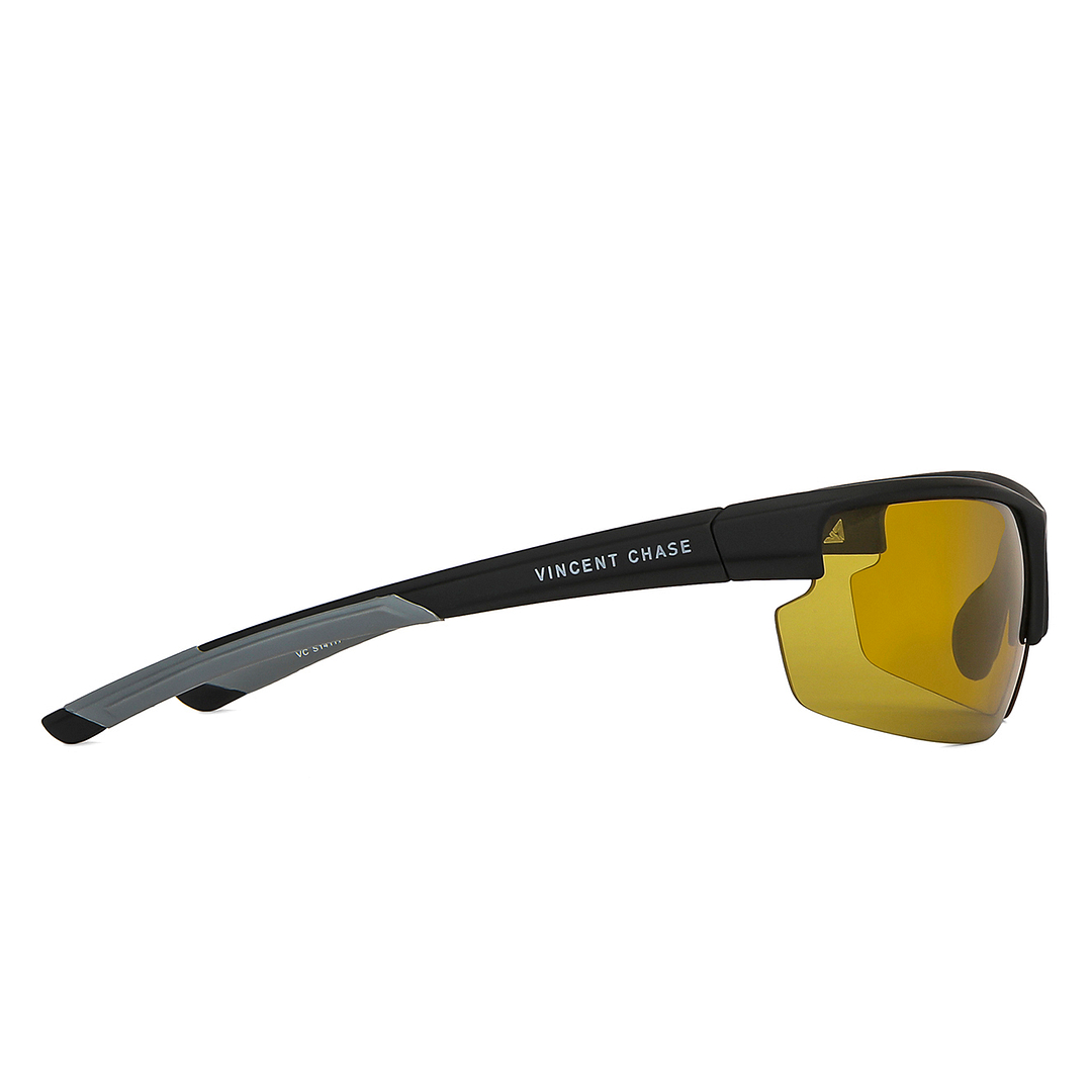 Vincent Chase Online Black Half Rim Square left side
