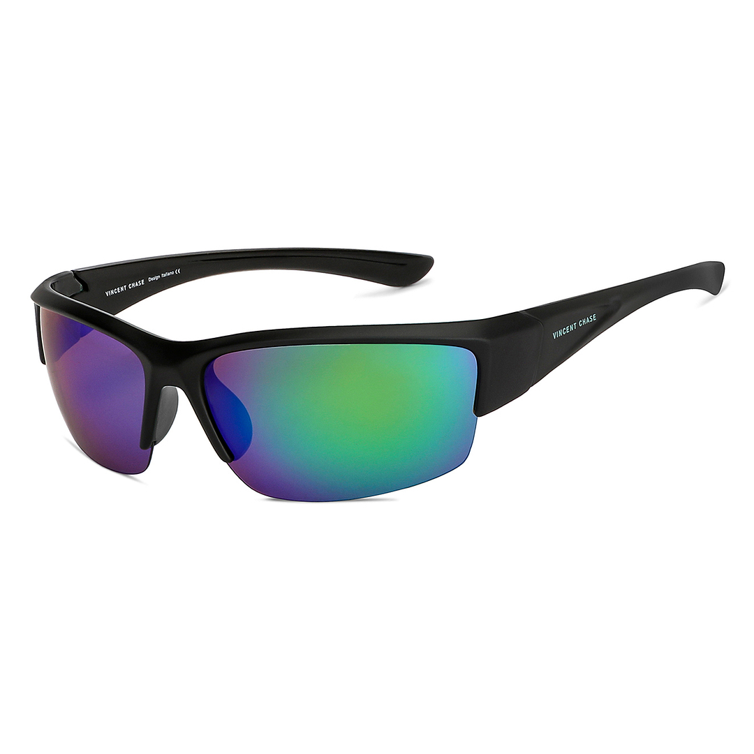 Vincent Chase Online Blue Half Rim Rectangle left side