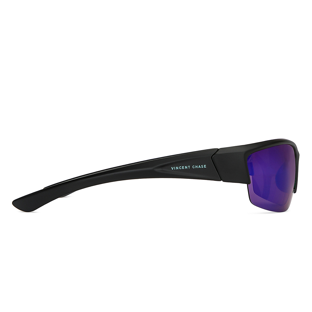 Vincent Chase Online Blue Half Rim Rectangle left side