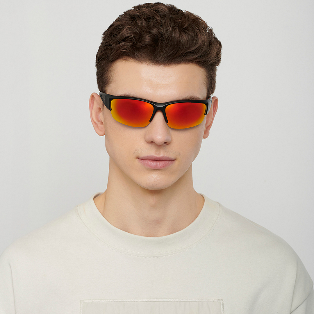 Vincent Chase Online Black Half Rim Rectangle right side