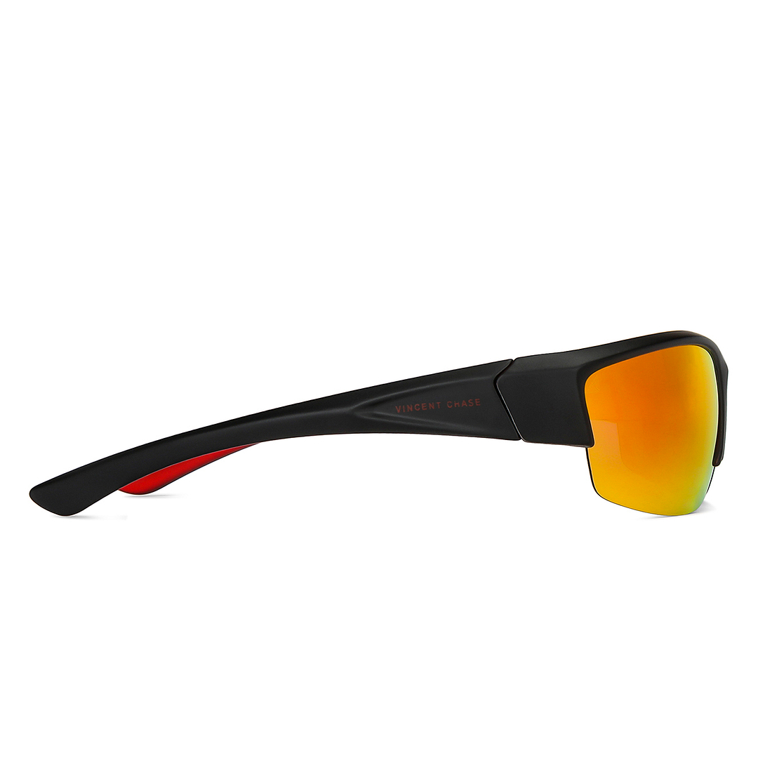 Vincent Chase Online Black Half Rim Rectangle left side