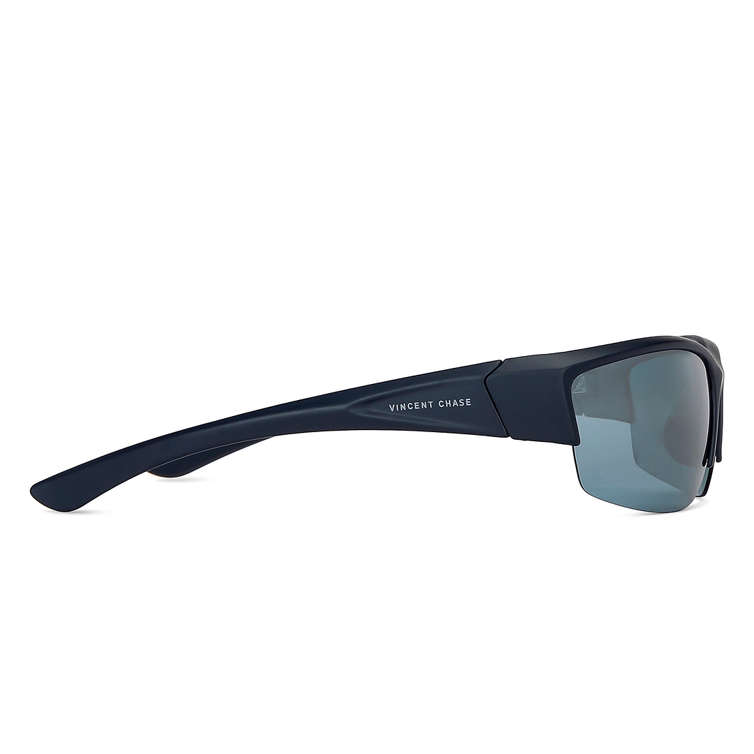 Vincent Chase Online Blue Half Rim Rectangle left side