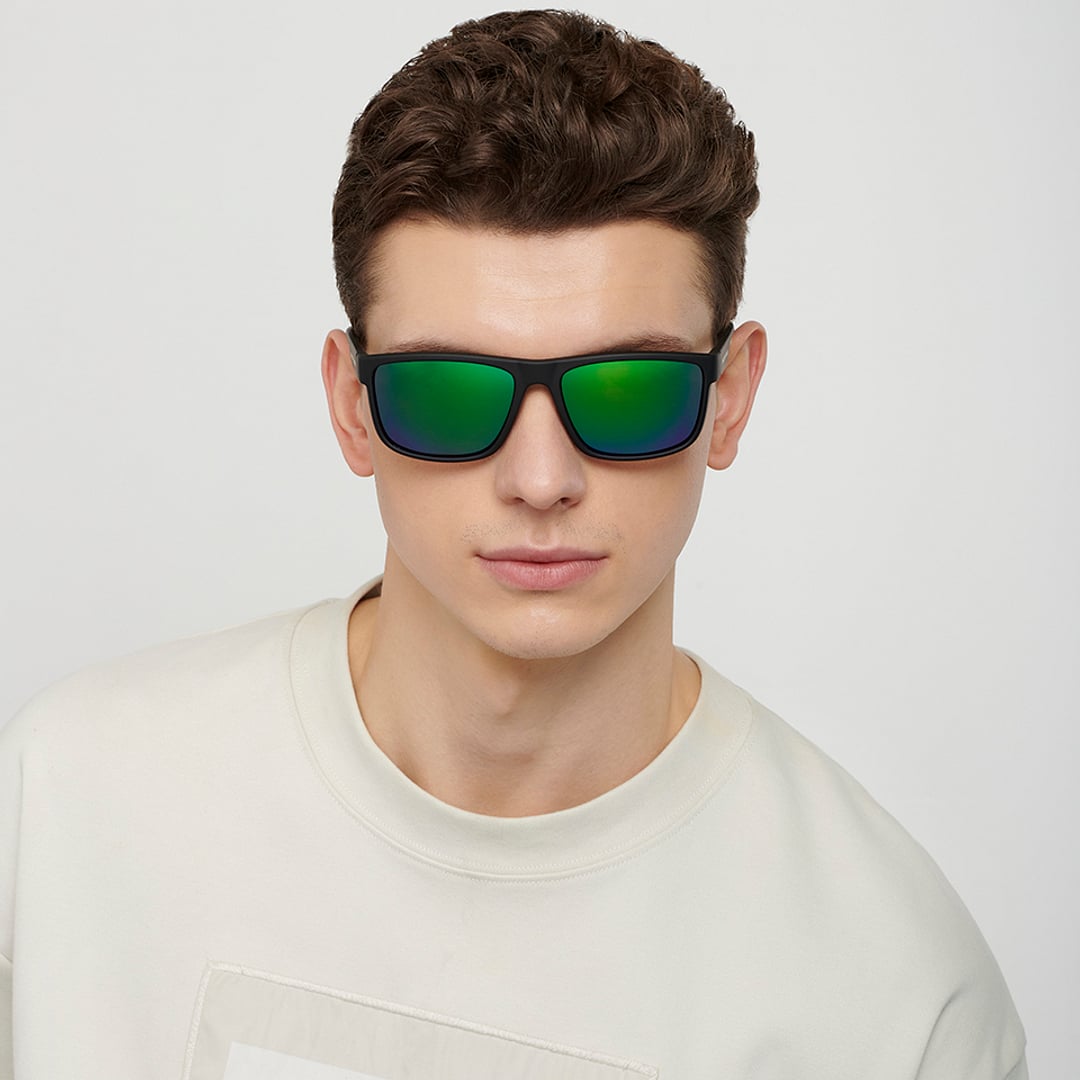 Vincent Chase Polarized Black Full Rim Square right side