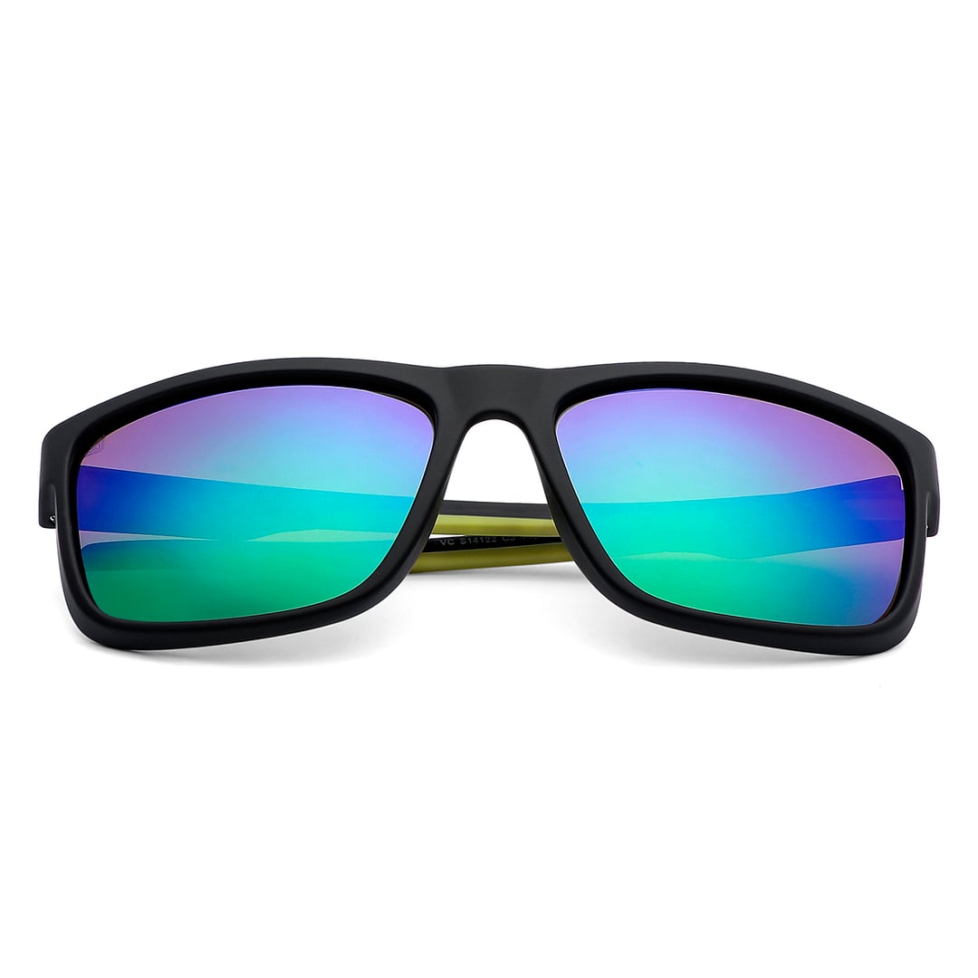 Vincent Chase Polarized Black Full Rim Square left side