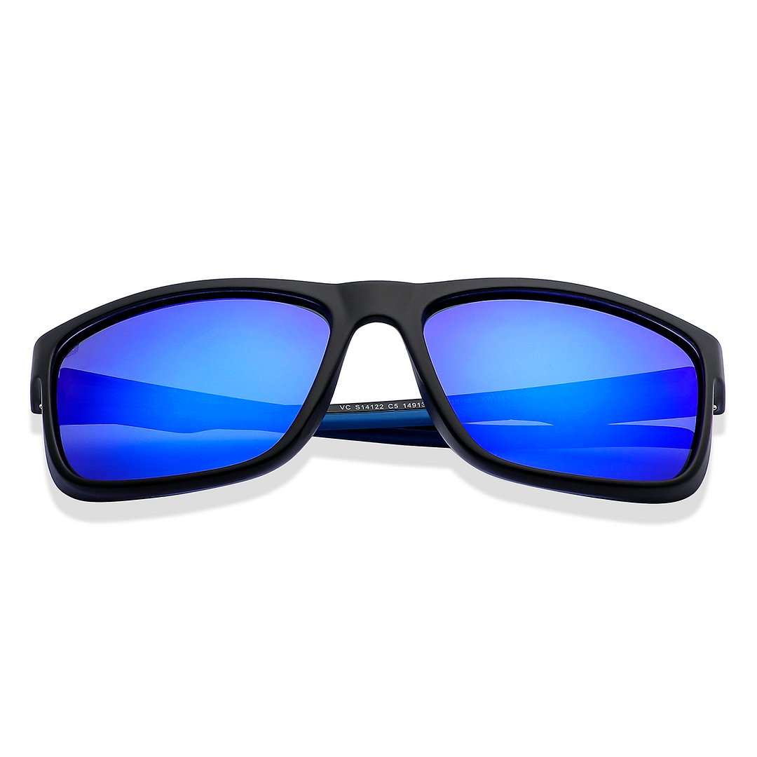 Vincent Chase Polarized Black Full Rim Square left side