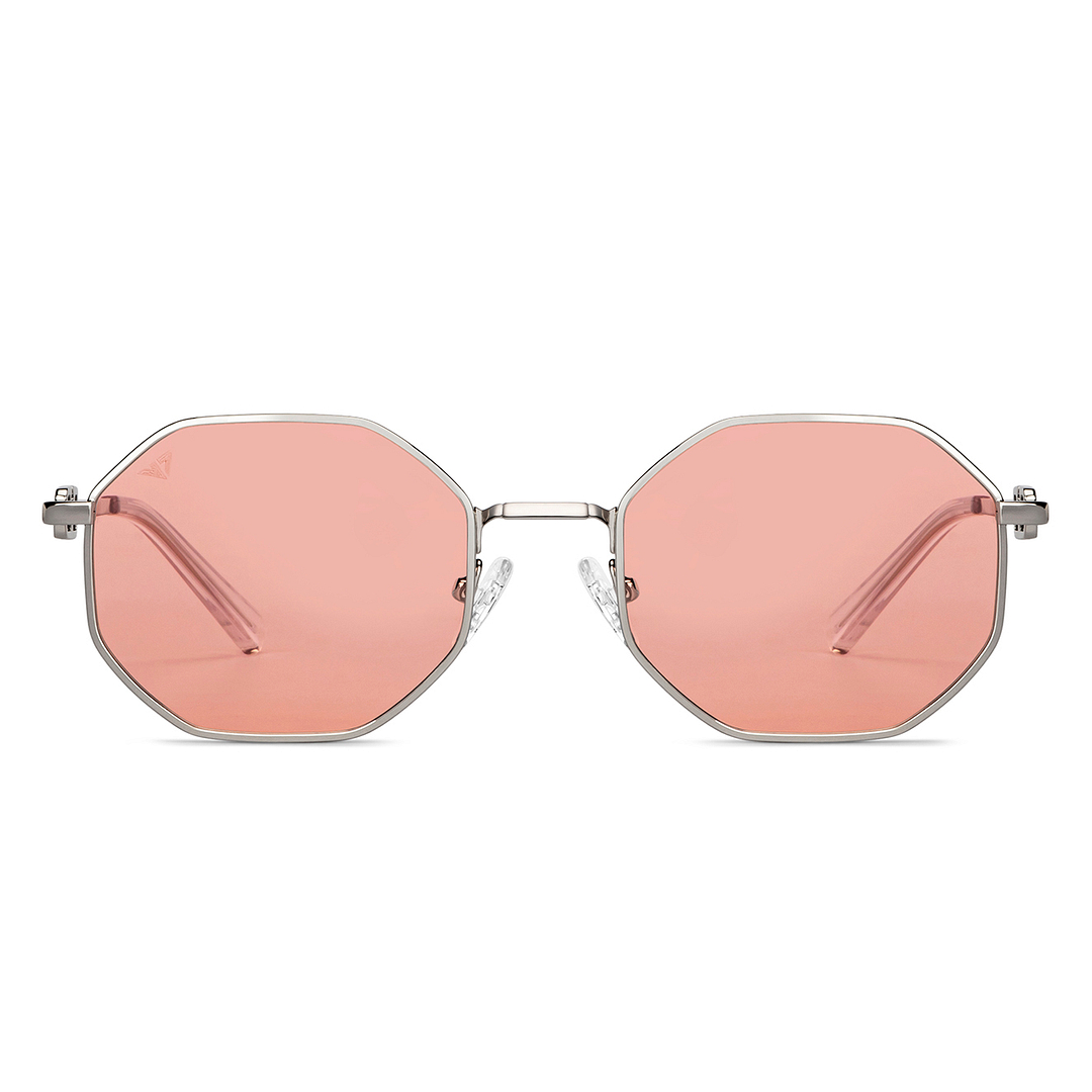 Vincent Chase Online Silver Full Rim Geometric left side