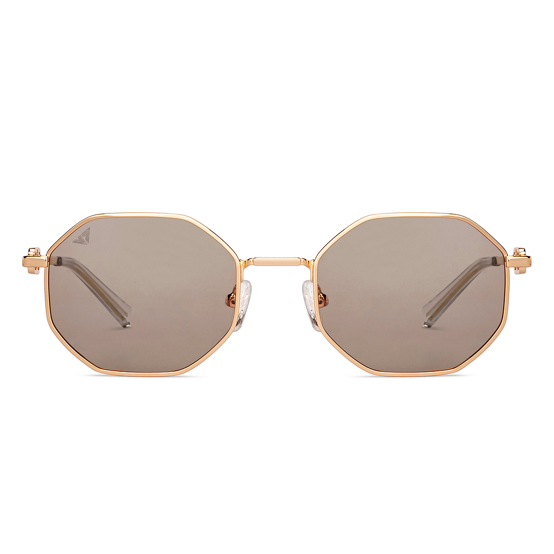 Vincent Chase Online Gold Full Rim Geometric left side
