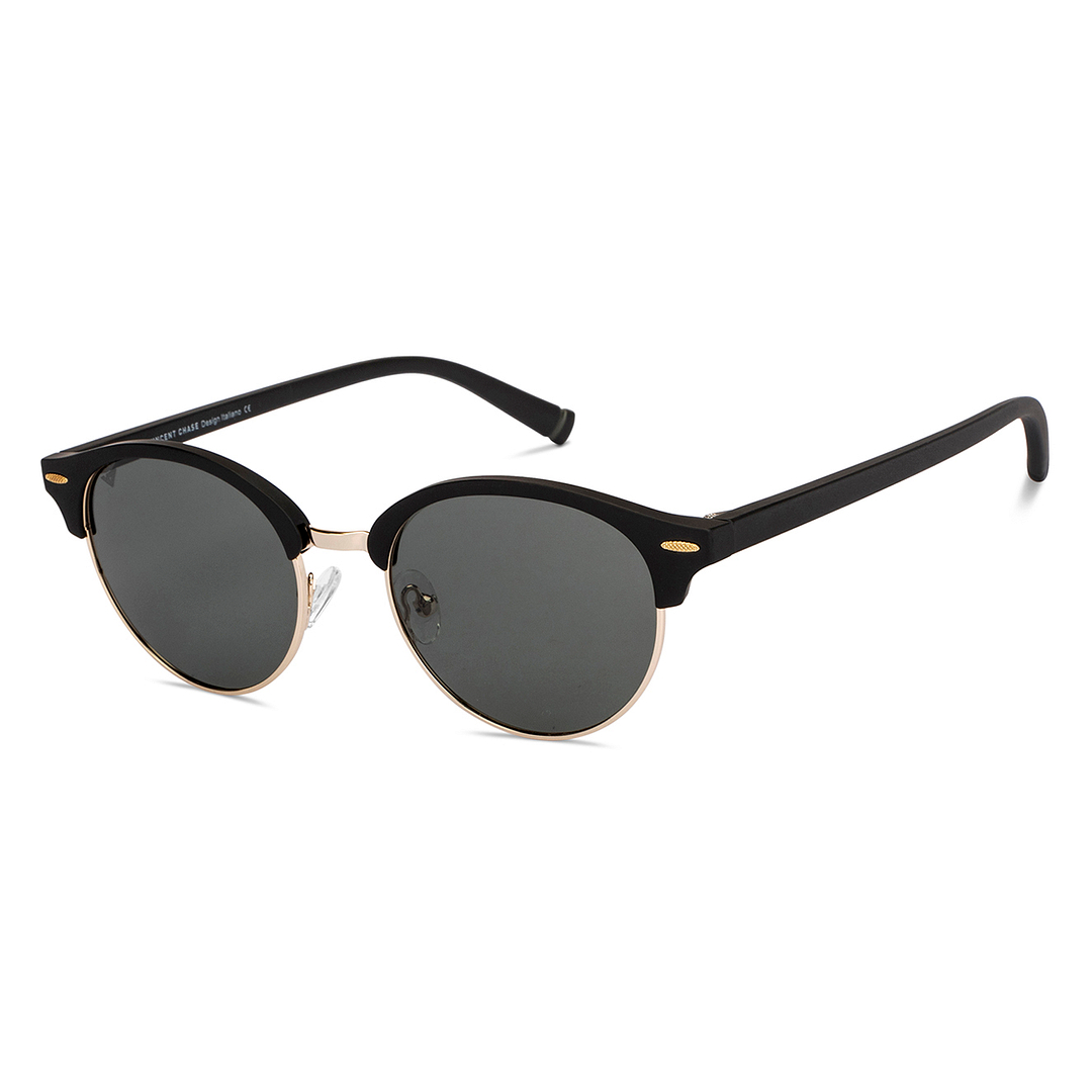 Vincent Chase Polarized Black Full Rim Clubmaster left side