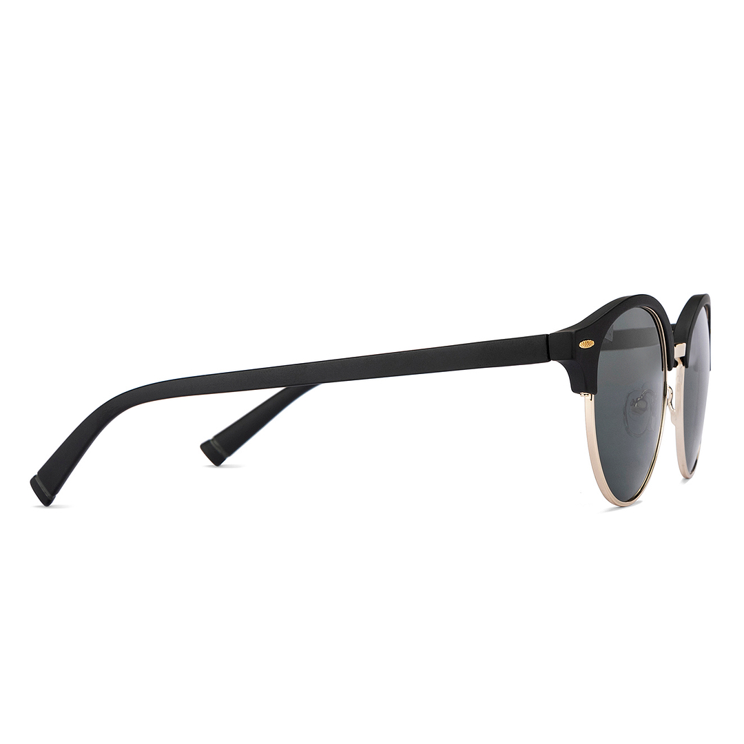 Vincent Chase Polarized Black Full Rim Clubmaster left side