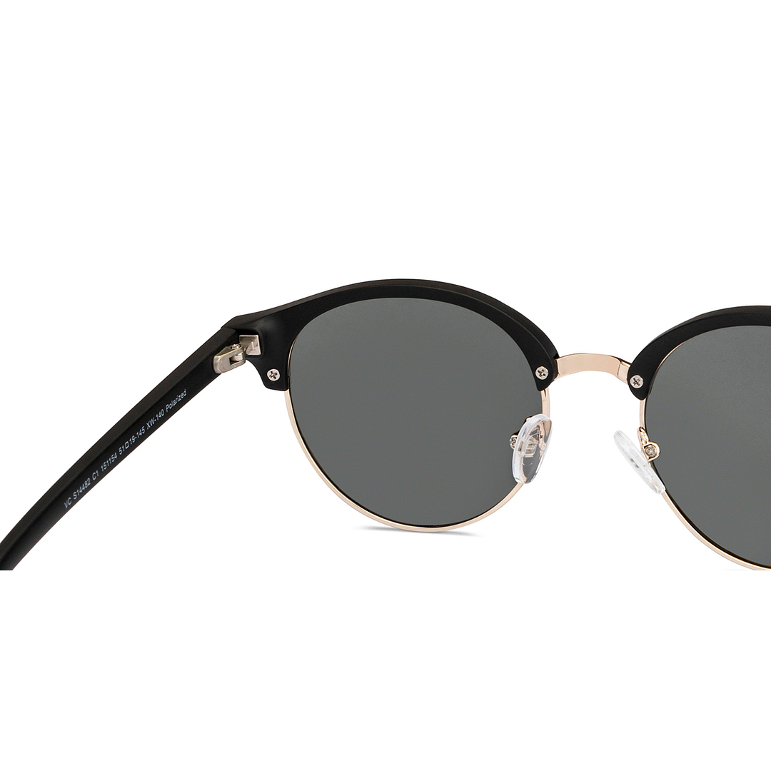 Vincent Chase Polarized Black Full Rim Clubmaster right side