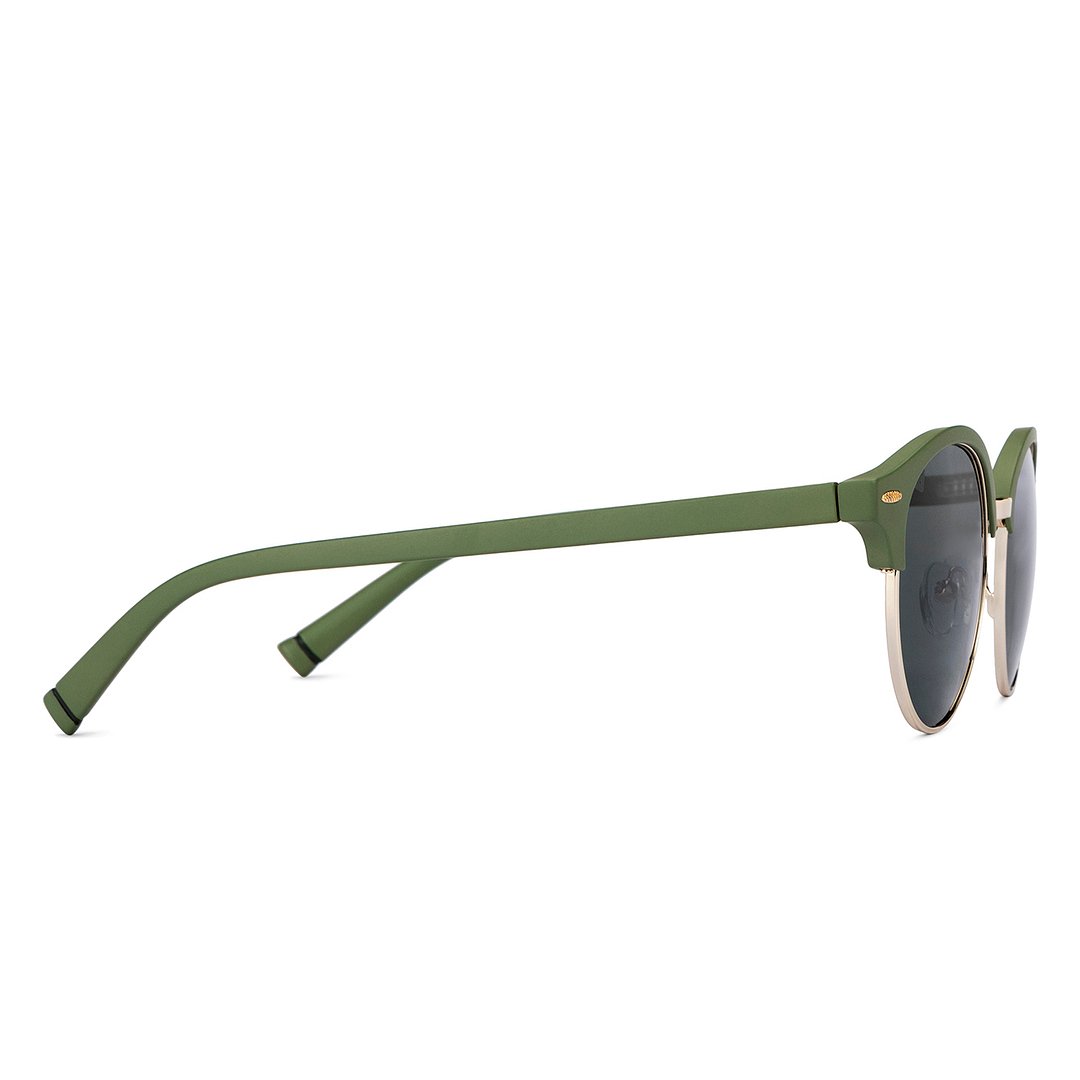 Vincent Chase Polarized Green Full Rim Clubmaster left side