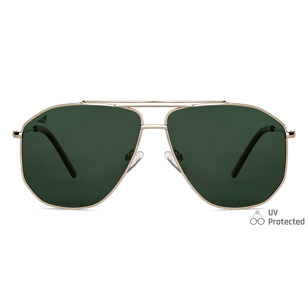 Vincent Chase Online Gold Full Rim Aviator left side