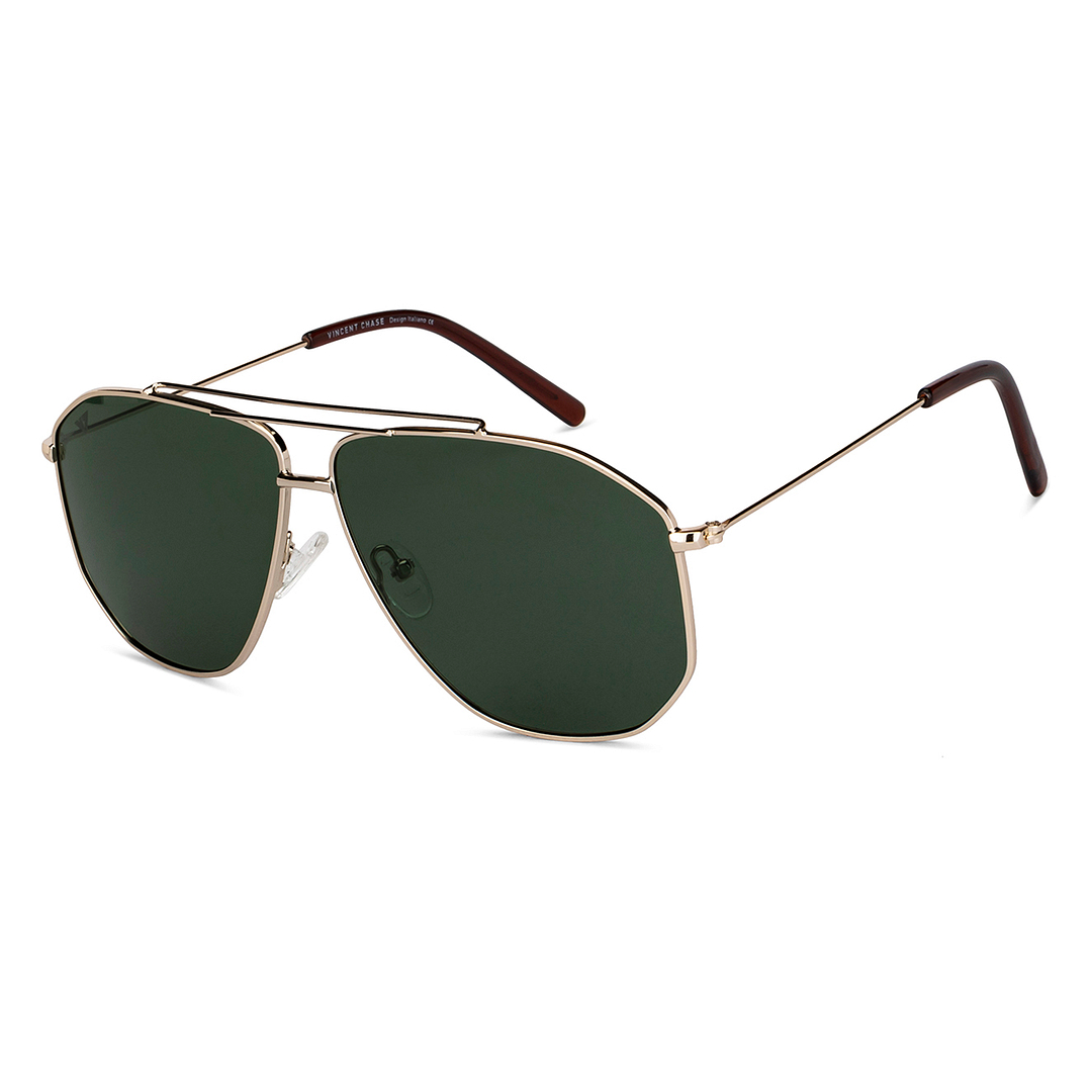 Vincent Chase Online Gold Full Rim Aviator right side