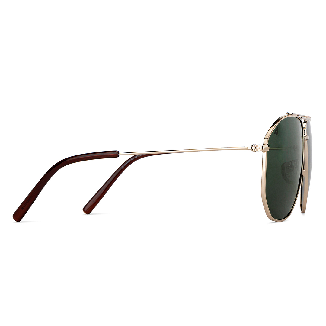 Vincent Chase Online Gold Full Rim Aviator left side