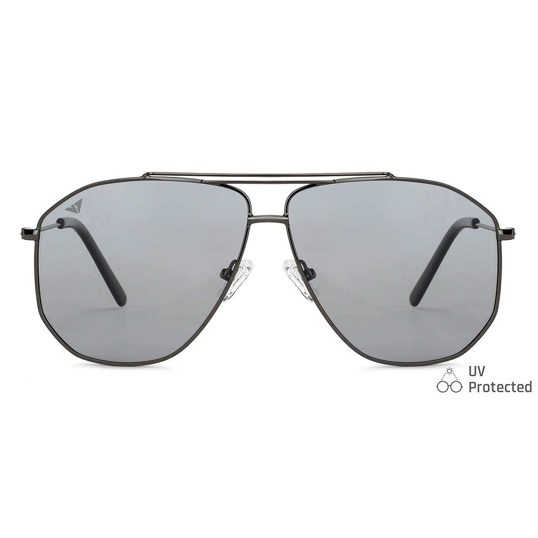 Vincent Chase Online Gunmetal Full Rim Aviator left side