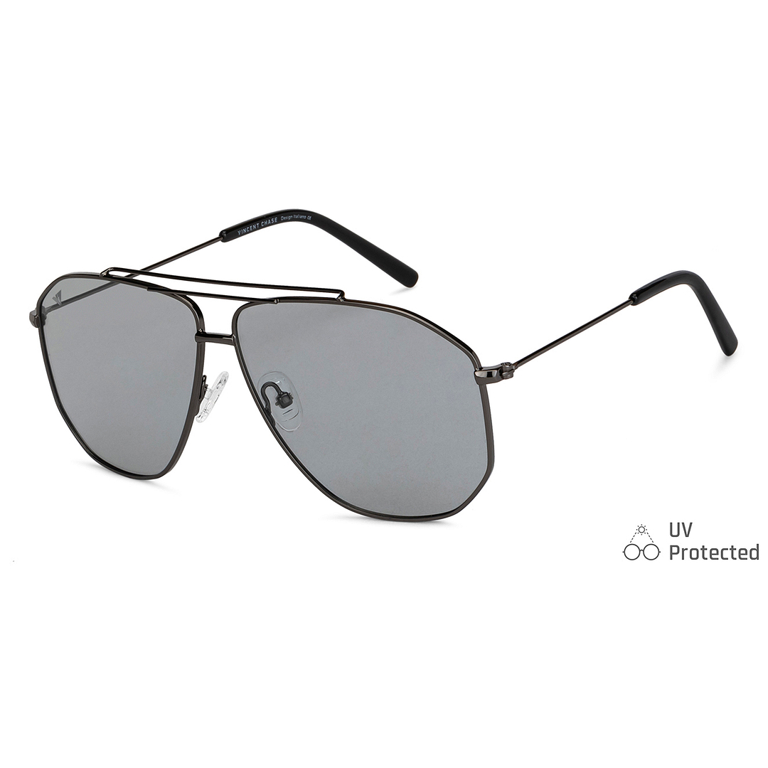 Vincent Chase Online Gunmetal Full Rim Aviator right side