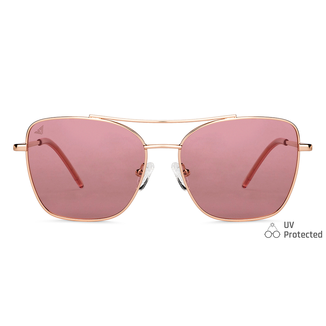 Vincent Chase Online Gold Full Rim Aviator left side