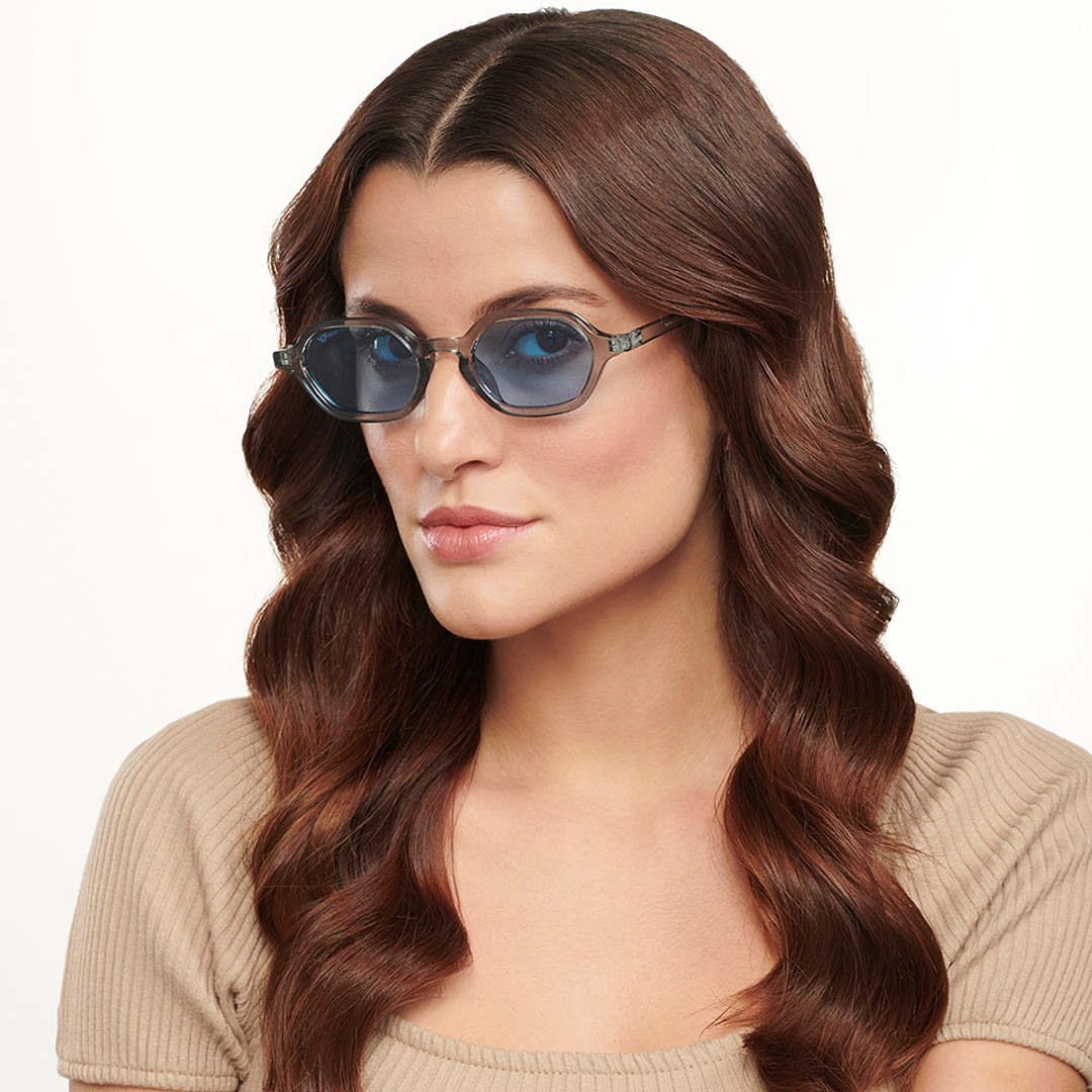 Vincent Chase Online Grey Full Rim Geometric left side